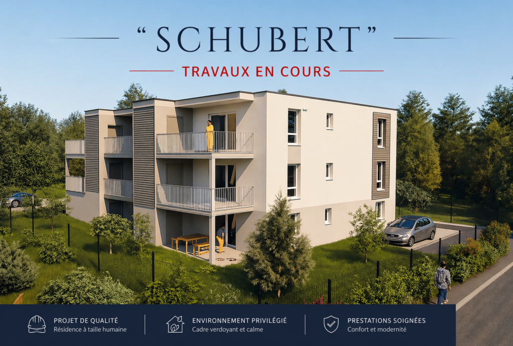 Résidence SCHUBERT Achat appartements neufs 2P 3P 4P SELESTAT